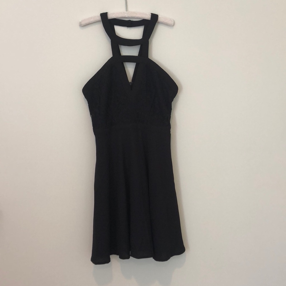 Black skater dress